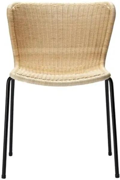 Caden Rattan Dining Chair - Natural - Beige