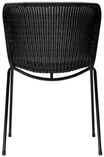 Caden Outdoor Dining Chair - Black