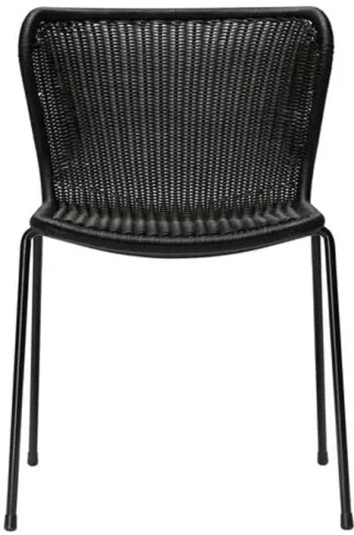 Caden Outdoor Dining Chair - Black