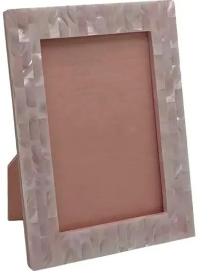 Mother-of-Pearl Picture Frame - Pink