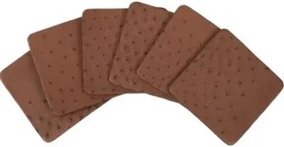 Set of 6 Ostrich Leather Brown Coasters - Brown - Ngala Trading Co.