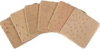 Set of 6 Ostrich Leather Cream Coasters - Cream - Ngala Trading Co.