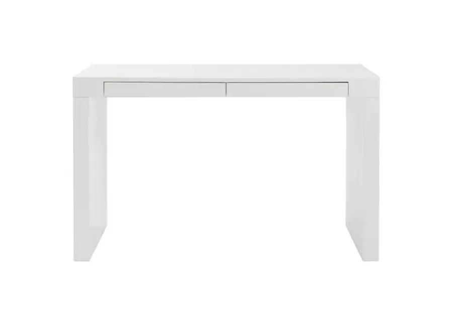 Duke Two-Drawer Desk - White