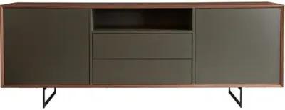 Cooper 78" Sideboard - Walnut/Gray - Brown