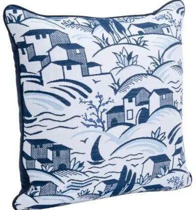 Harbor Outdoor Pillow - Blue