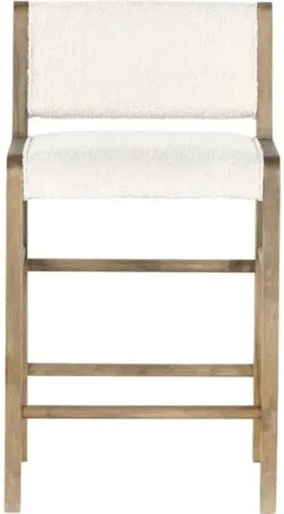 Lion Counter Stool - Natural/Boucle Performance