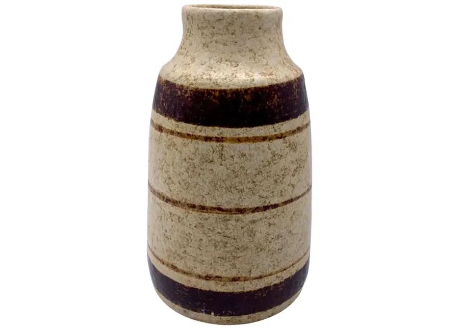 Mid-Century Modern Pottery Vase - Pilar Collection - Brown