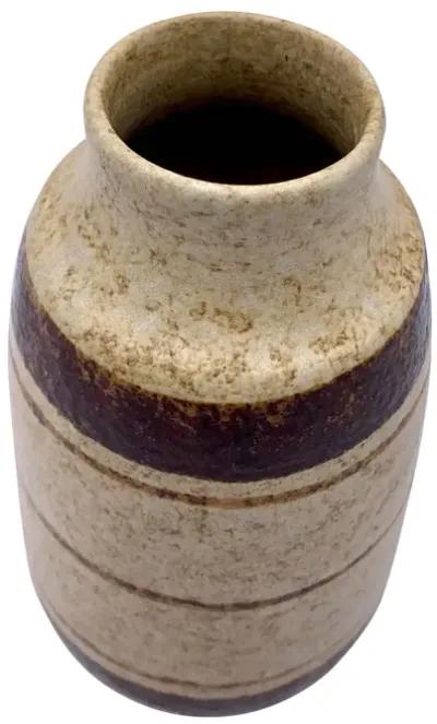 Mid-Century Modern Pottery Vase - Pilar Collection - Brown