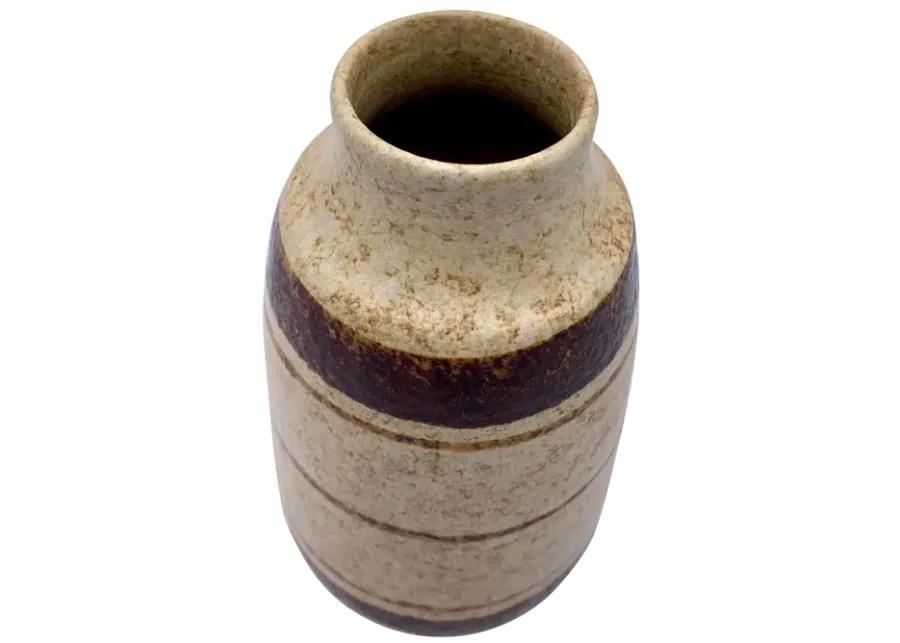 Mid-Century Modern Pottery Vase - Pilar Collection - Brown