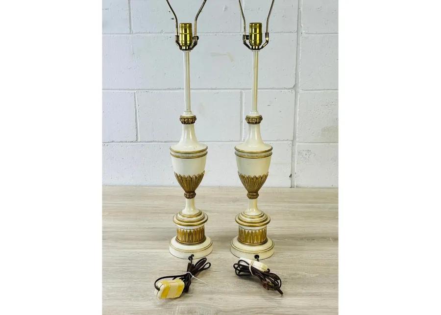 1960s Stiffel Metal Table Lamps - Set of 2 - 2-b-Modern