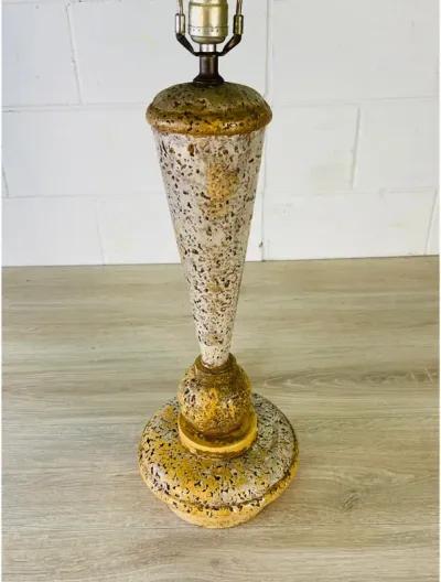 1970s Metal Cork Style Table Lamp - 2-b-Modern