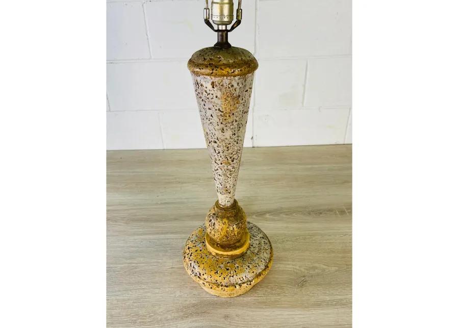 1970s Metal Cork Style Table Lamp - 2-b-Modern