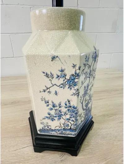 1950s Chinoiserie Ceramic Table Lamp - 2-b-Modern