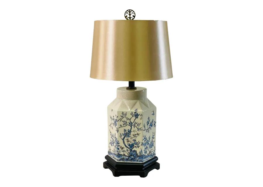 1950s Chinoiserie Ceramic Table Lamp - 2-b-Modern