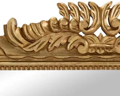 Paris Crowned Acanthus Wall Mirror - Gold Leaf