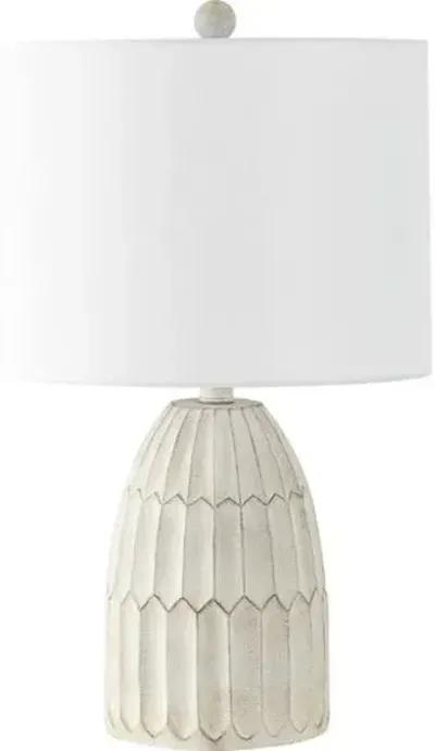 Robyn Table Lamp - Weathered White