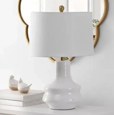 Gina Ceramic Table Lamp - Ivory