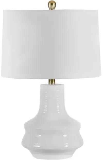 Gina Ceramic Table Lamp - Ivory