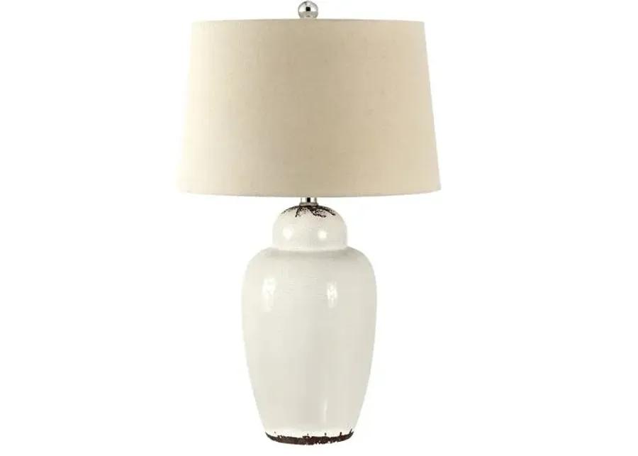 Set of 2 Emmett Ceramic Table Lamps - Antique White