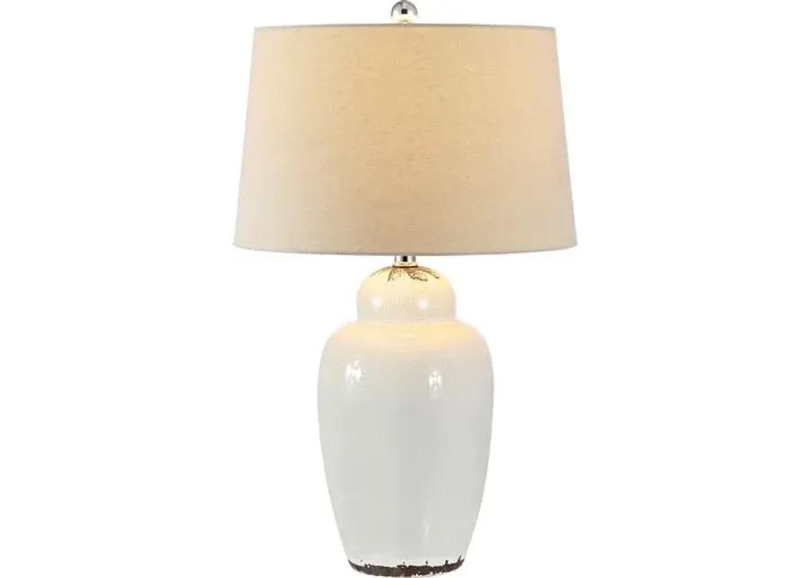 Set of 2 Emmett Ceramic Table Lamps - Antique White