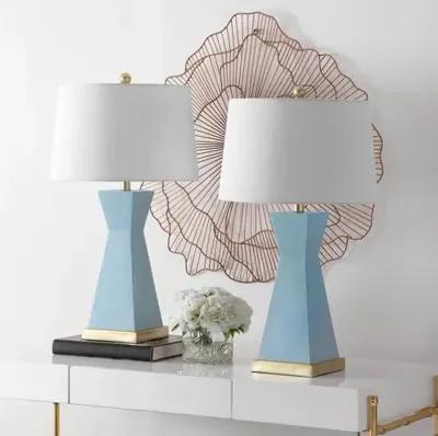 Set of 2 Ollie Table Lamps - Blue/Gold