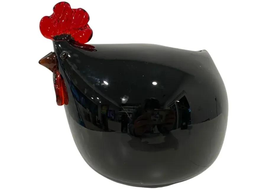 Hand-Blown Glass Chicken - Eat Drink Home - Brown