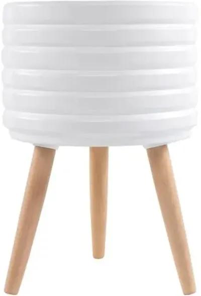 Tulip Outdoor Planter - White - 14x14x20