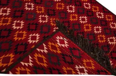 Kilim Handmade Red Wool Runner - Apadana