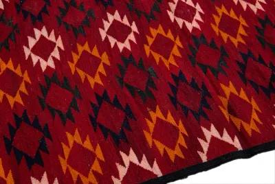 Kilim Handmade Red Wool Runner - Apadana