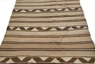 Brown Kilim Handmade Wool Runner - Apadana