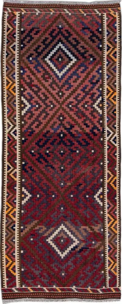 Red Kilim Handmade Wool Runner - Apadana