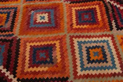 Kilim Orange Tribal Wool Runner - Apadana