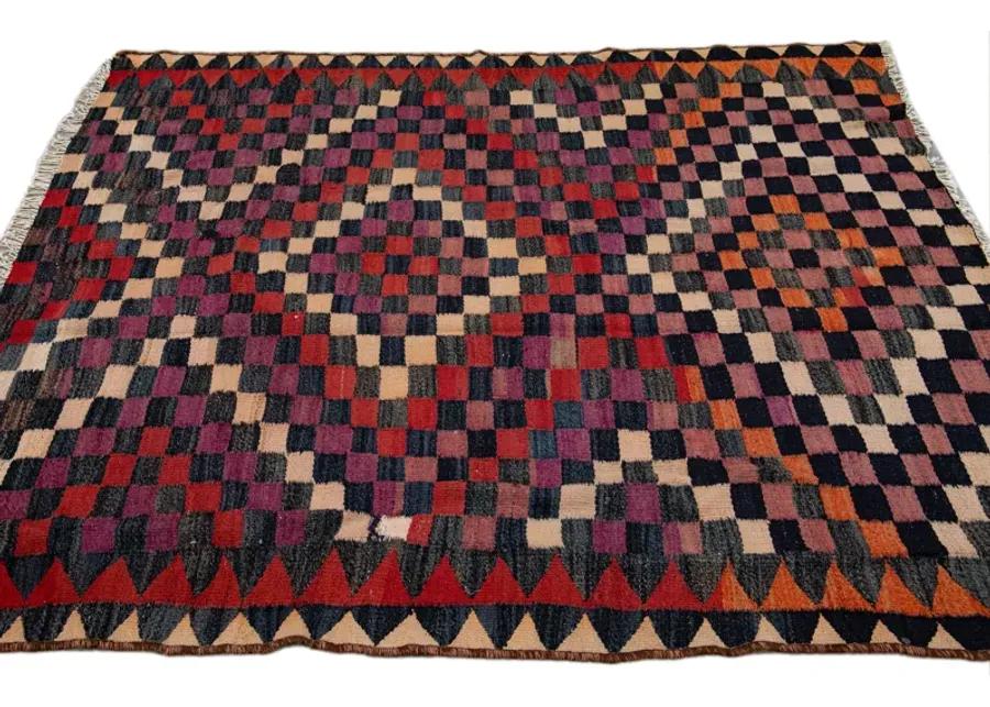 Vintage Kilim Tribal Wool Rug - Apadana - Purple - Purple