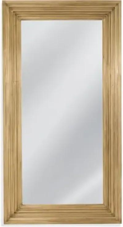 Darbi Rectangular Floor Mirror - Brass