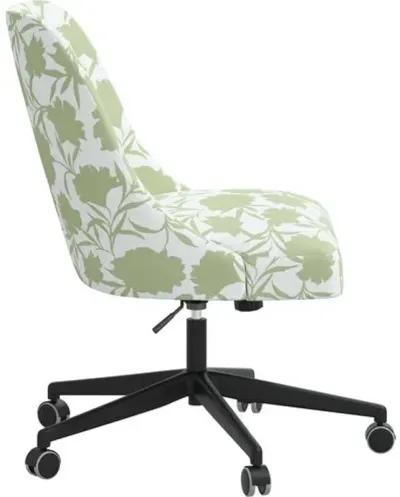 Celeste Garden Floral Desk Chair - Green