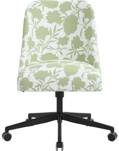 Celeste Garden Floral Desk Chair - Green