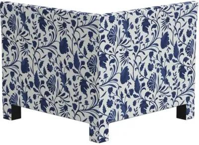 Bryn Vine Floral Corner Chair - Blue