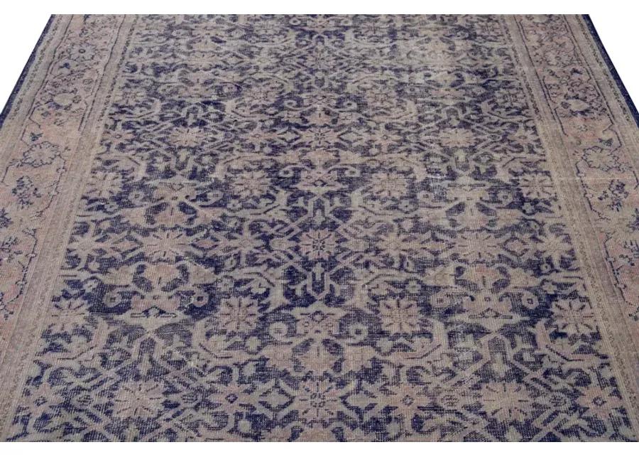 Antique Malayer Purple Wool Rug - Apadana - purple