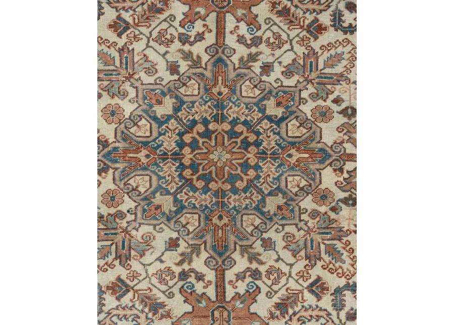 Persian Heriz Rug 8'8 X 11' - Beige - Beige