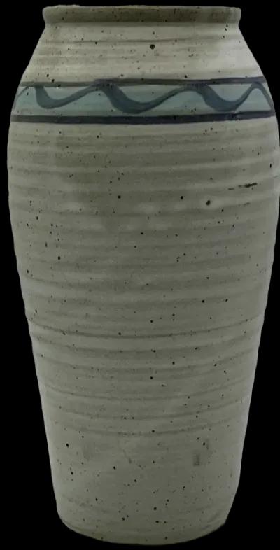 1970s Studio Pottery Speckled Vase - Pilar Collection - Gray