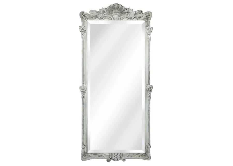 Slender Art Noveau Beveled Mirror - Fleur de Lex Antiques - Gray