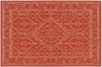 Shaili Outdoor Rug - Tangerine - Orange - Orange