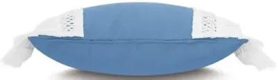 Callie 13x22 Outdoor Lumbar Pillow - Blue/White