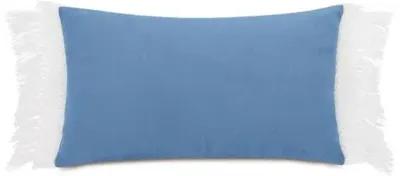 Callie 13x22 Outdoor Lumbar Pillow - Blue/White