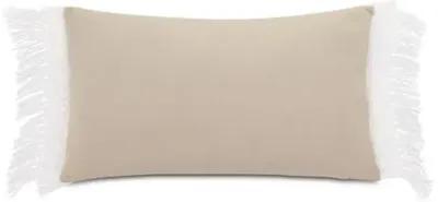 Callie 13x22 Outdoor Lumbar Pillow - Beige/White