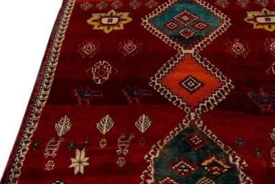 Shiraz Red Persian Wool Rug - Apadana - Red