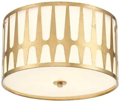 Royston 3-Light Ceiling Mount - Antique Gold - Crystorama