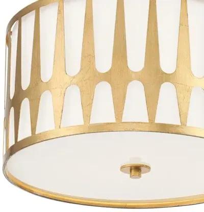 Royston 3-Light Ceiling Mount - Antique Gold - Crystorama