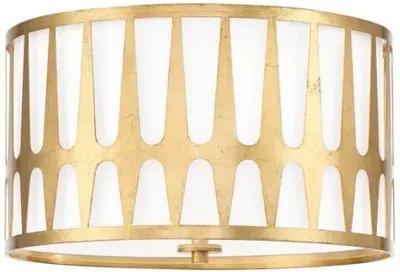 Royston 3-Light Ceiling Mount - Antique Gold - Crystorama