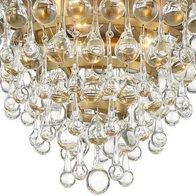 Calypso 3-Light Flush Mount - Vibrant Gold - Crystorama